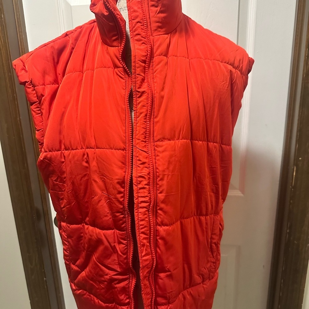 Adorable Red Puffer Vest